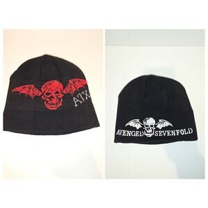 Avenged Sevenfold Reversible Embroidered Beanie Deadstock RARE